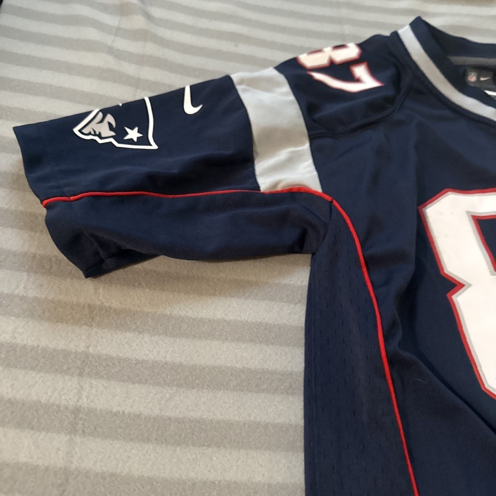 Nike On Field NFL New England Patriots Rob Gronkowski #87 Jersey YOUTH Large EUC - Picture 7 of 12